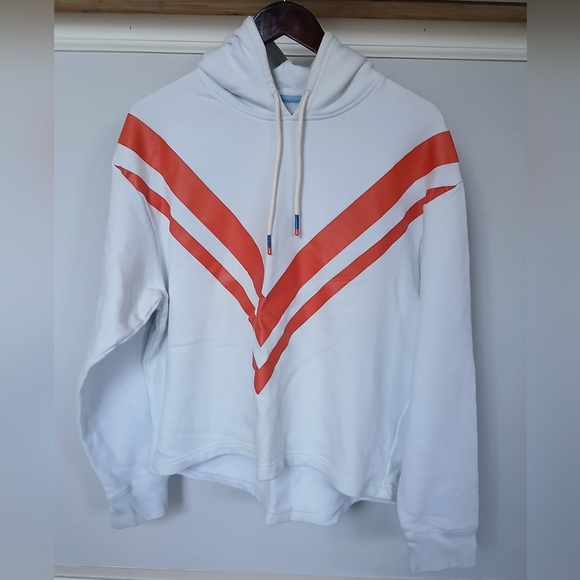 Tory Sport, French Terry Chevron Hoodie, Size S - Picture 2 of 4